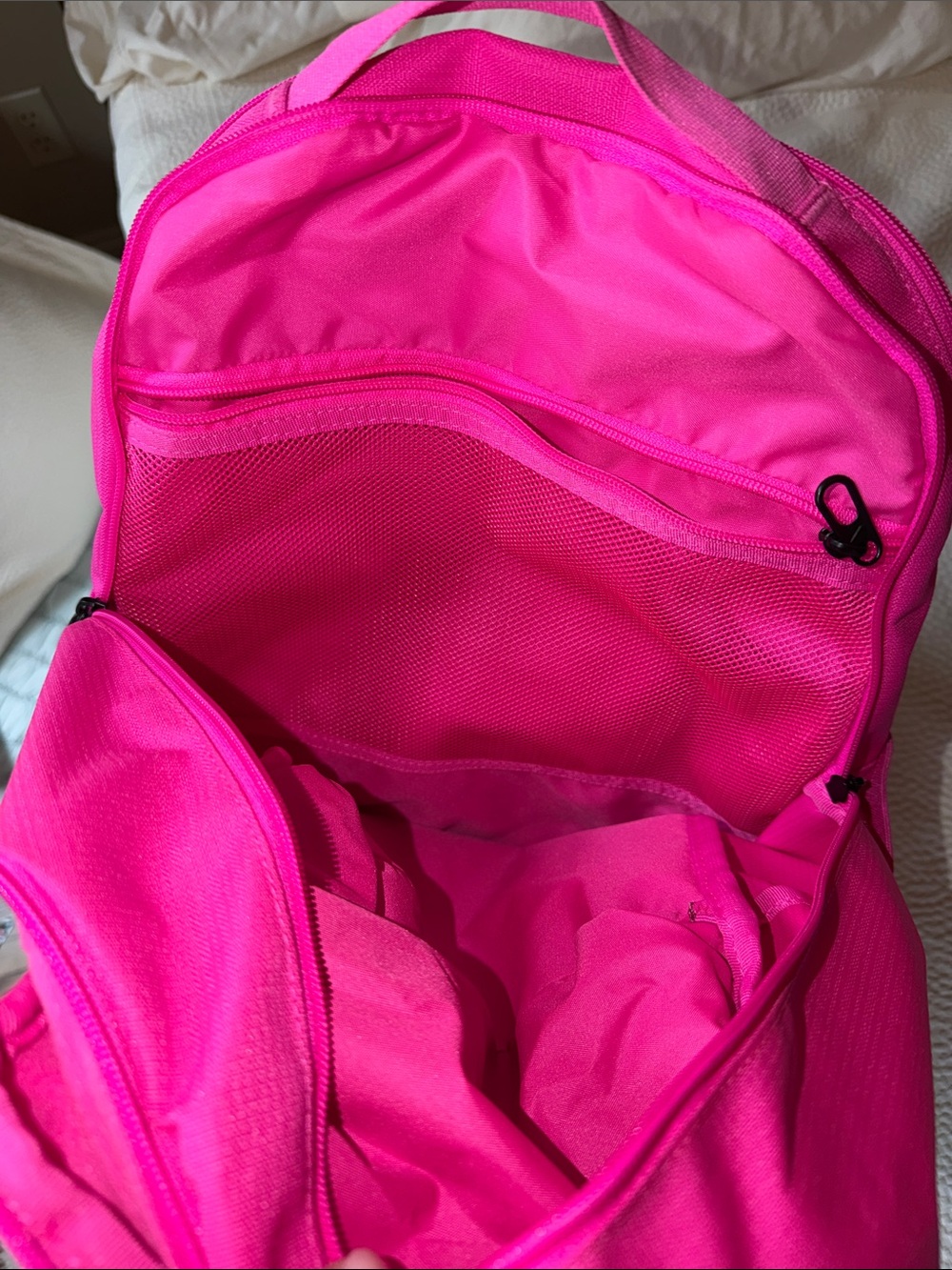 Nike Hot Pink Backpack with Black Base - Picture 3 of 4